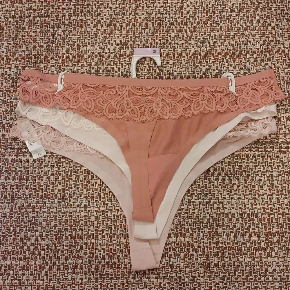 Tranquil‎ & True Lace Back Panties 3 Pairs New With Tags